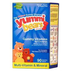 Hero Nutritional Multi-Vitamin & Mineral Yummi Bears 兒童綜合維他命礦物小熊糖90粒