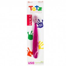 Radius Totz Toothbrush Extra Soft 18+ Months - Pink Sparkle 粉紅色小童特軟牙刷